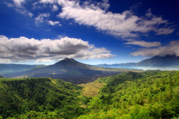 Mount batur and lake