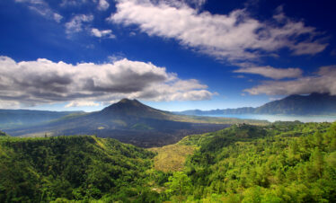 Mount batur and lake