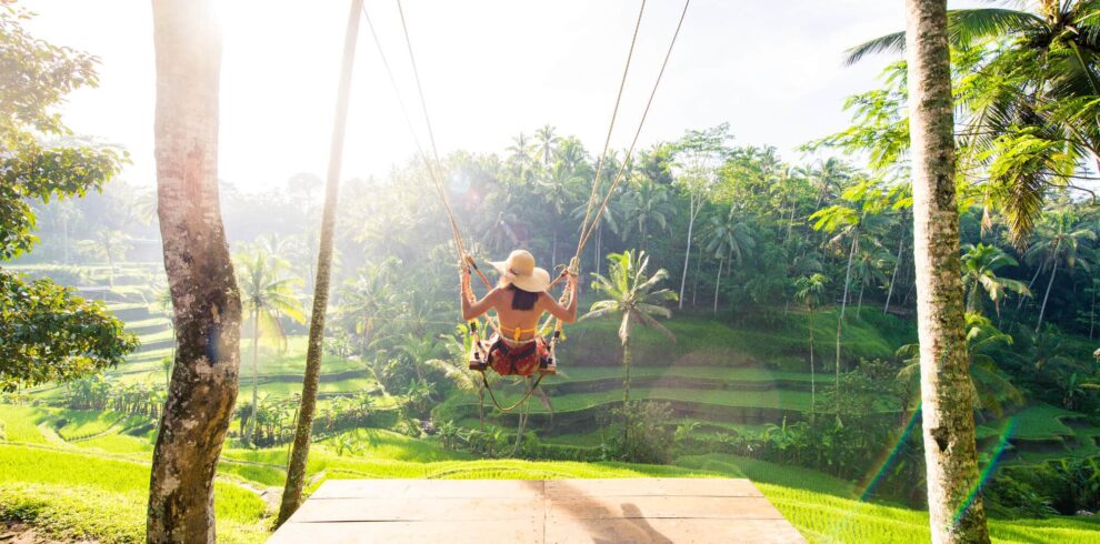 tegalalang rice terrace swing