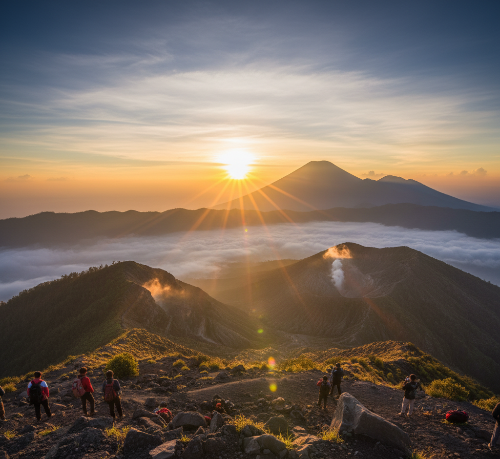 Mount Batur sunrise view