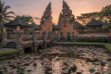 Pura Taman Saraswati temple.