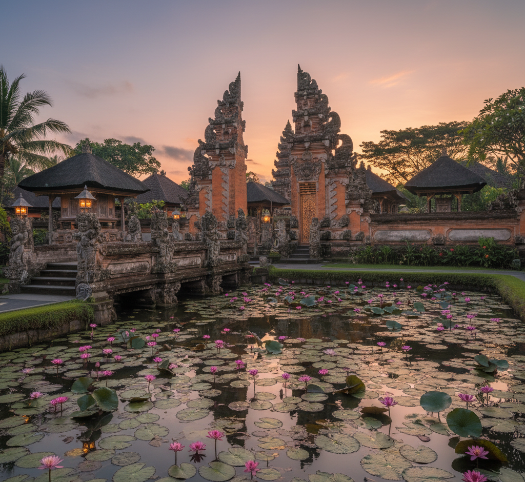 Pura Taman Saraswati temple.