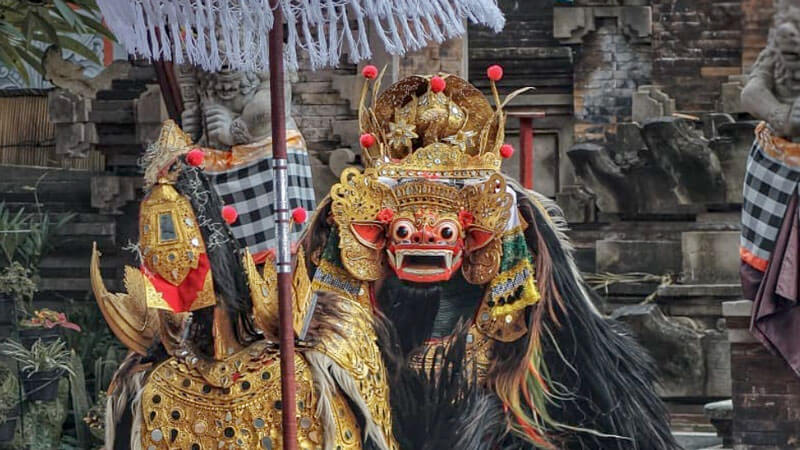 Barong mask used in traditional Balinese dance