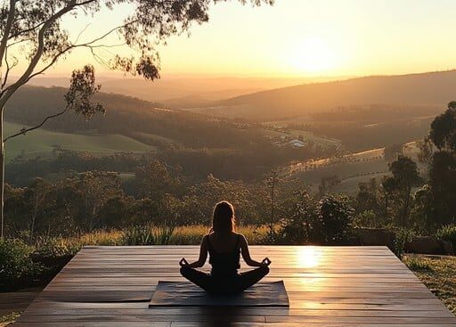 sunrise yoga session