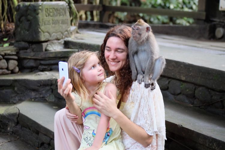 Family Vacation to Ubud Monkey Forest